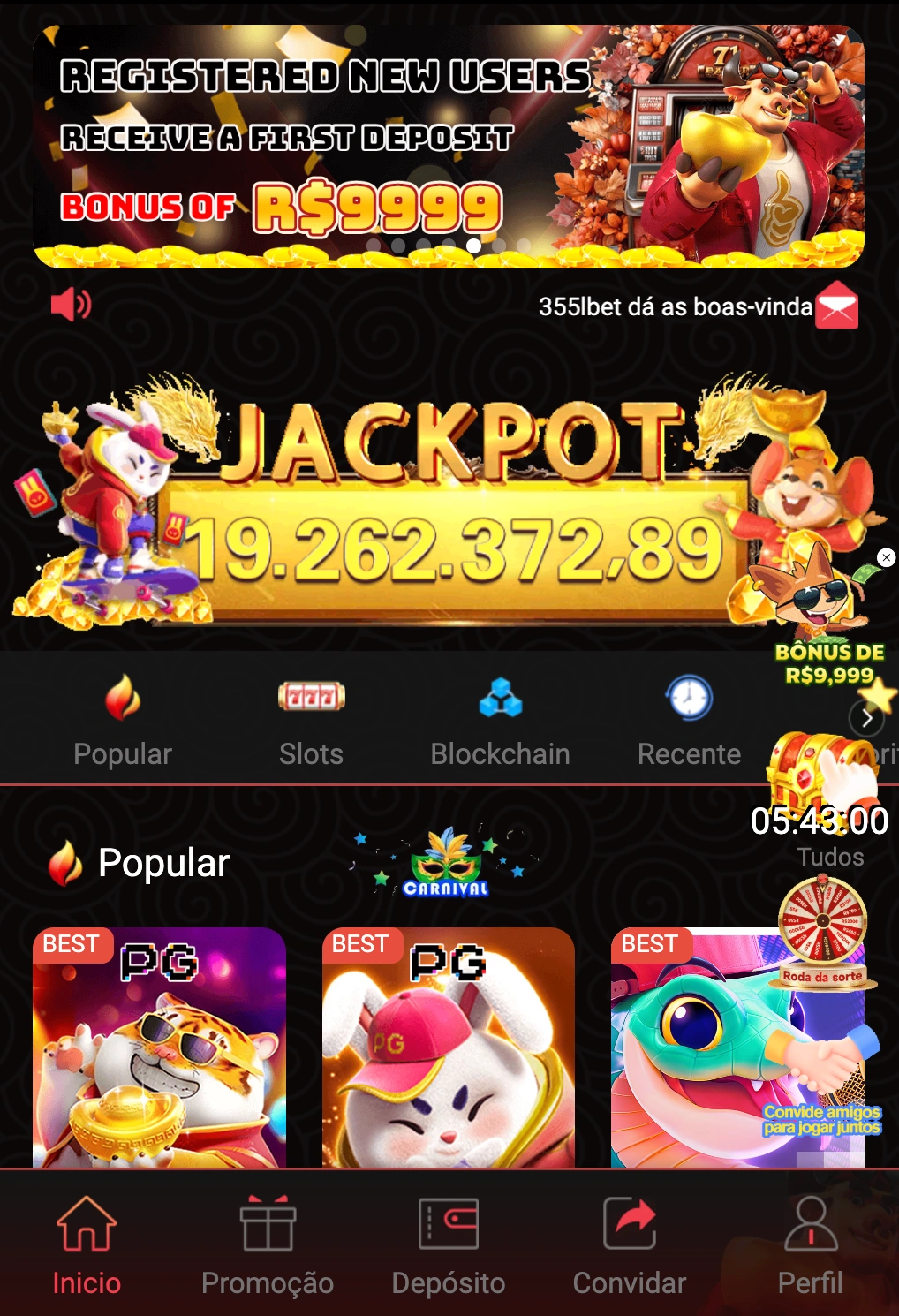 App 538BET instalado em um smartphone