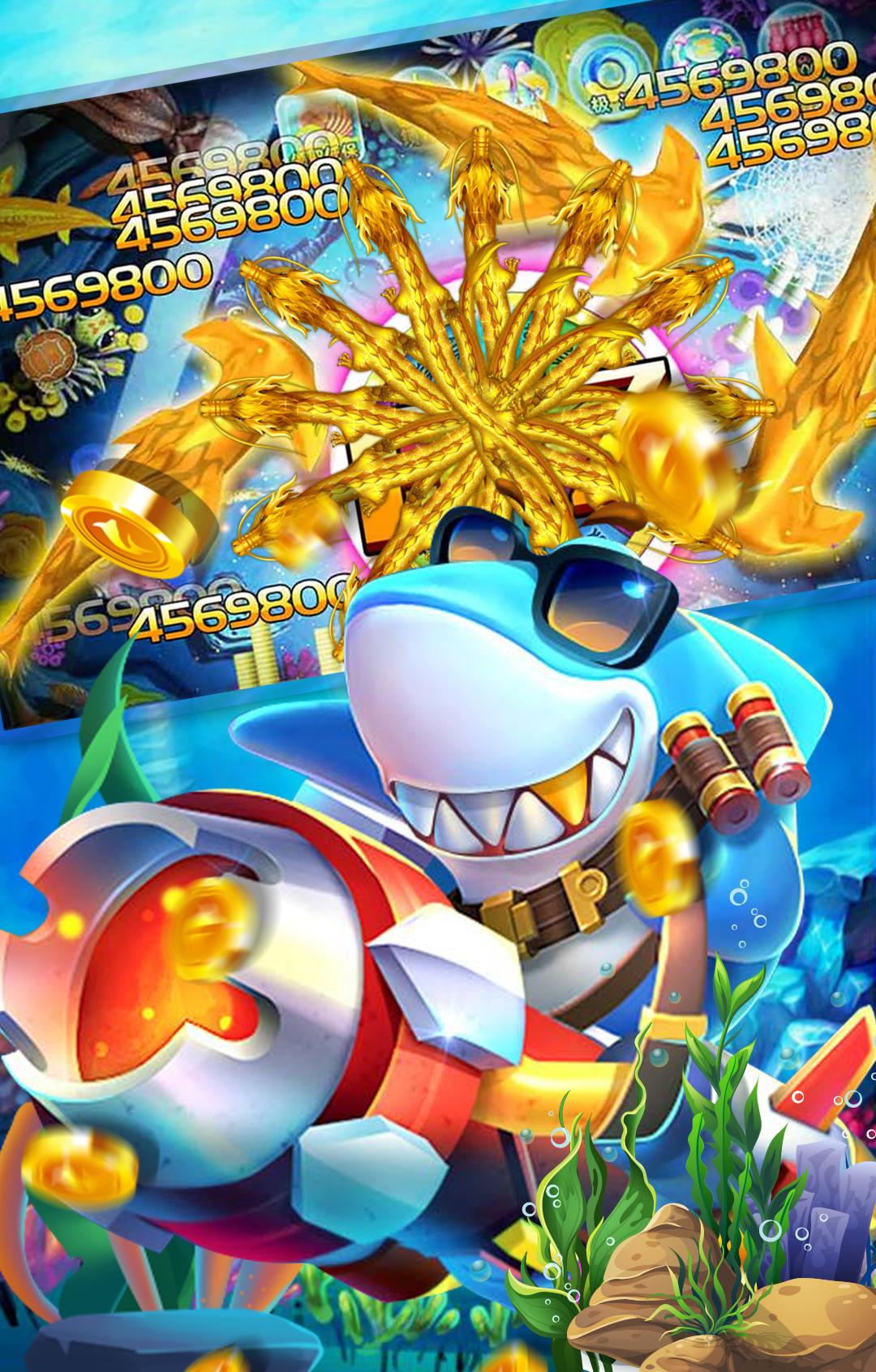 Interface do jogo de pescaria no aplicativo 538BET cassino