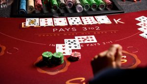 Tela do blackjack no app do 538BET cassino